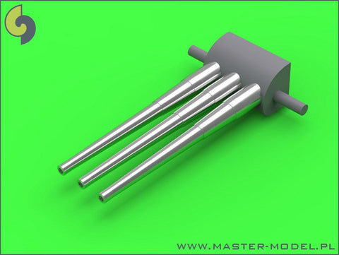 マスター SM-350-074 1/350 アメリカ海軍 インディアナポリス CA-35 (1945年)の武装 8インチ砲(9本), 5インチ砲(8本) レジン製砲耳付 (トランぺッター用）