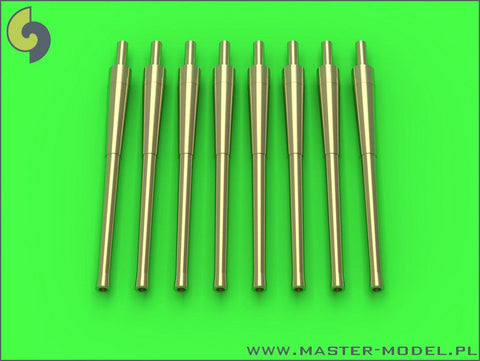 マスター SM-350-078 1/350 イギリス海軍 4.7インチ(120mm)/45口径速射砲のMarks IX および XII 砲身(8本入り) イギリスの駆逐艦級 AからN, O, Q からW およびトライバル級用