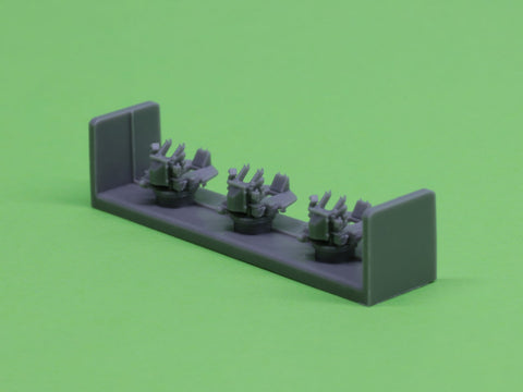 マスター SM-350-092 1/350 アメリカ海軍 ボフォース 40mm/56口径砲 2連装 ver.2 / Mk-51方位盤付 (レジン, エッチングパーツ および挽物パーツ) (6本入り)