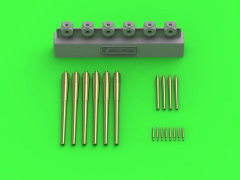 マスター SM-350-108 1/350 HMS エクセター (1939年)の武装 8インチ砲(6本), 4インチ砲(4本), ヴィッカース 0.5インチ砲(8本) (トランぺッター用）