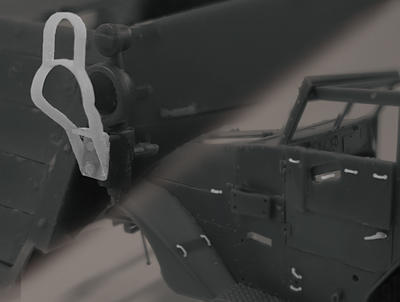 MJミニチュア MJEZ35011 1/35 M3/M16 ハーフトラック ライトガード&ドアーハンドル & ストラップホルダー