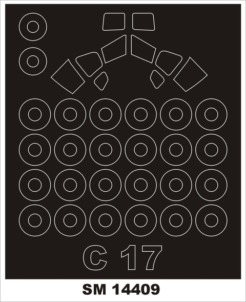 モンテックス SM14409 1/144 C-17 グローブマスター(レベル用) ミニマスク