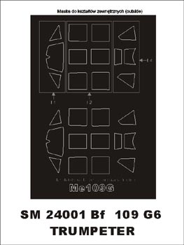 モンテックス SM24001 1/24 Me 109 G-6(トランぺッター用) ミニマスク