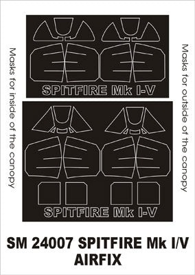 モンテックス SM24007 1/24 スピットファイア Mk I/V(エアフィックス用) ミニマスク