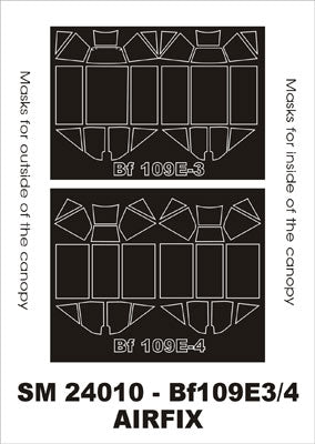 モンテックス SM24010 1/24 Bf-109E3/4(エアフィックス用) ミニマスク