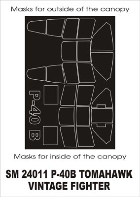 モンテックス SM24011 1/24 P-40B (ヴィンテージ用) ミニマスク