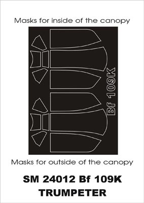 モンテックス SM24012 1/24 Bf 109K-4(トランぺッター用) ミニマスク