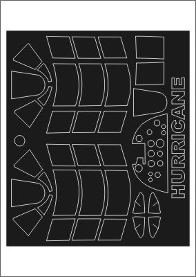 モンテックス SM24013 1/24 ホーカー ハリケーン(トランぺッター用) ミニマスク