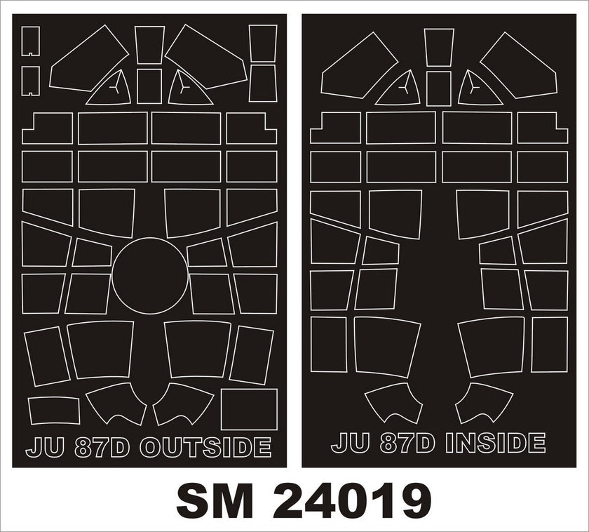 モンテックス SM24019 1/24 Ju-87D/G(トランぺッター用) ミニマスク – ホビーショップ パンツァーレーア