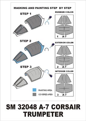 モンテックス SM32048 1/32 A-7 コルセア(トランぺッター用) ミニマスク
