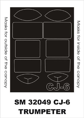 モンテックス SM32049 1/32 CJ-6(トランぺッター用) ミニマスク