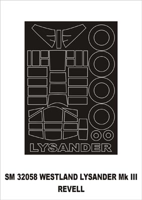 モンテックス SM32058 1/32 ライサンダー III(レベル用) ミニマスク