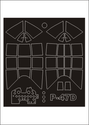 モンテックス SM32070 1/32 P-47D レザーバック(トランぺッター用) ミニマスク