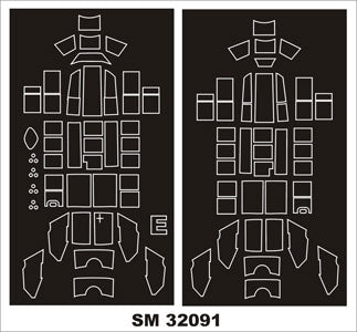 モンテックス SM32091 1/32 Bf 110C(ドラゴン用) ミニマスク