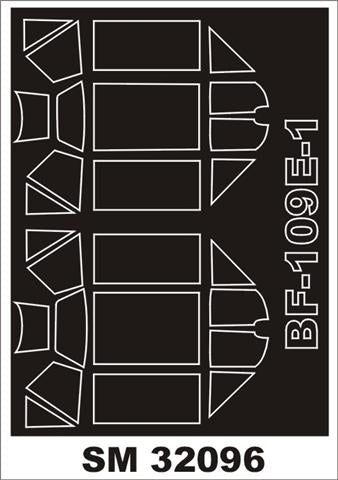 モンテックス SM32096 1/32 Bf-109E-1(エデュアルド用) ミニマスク