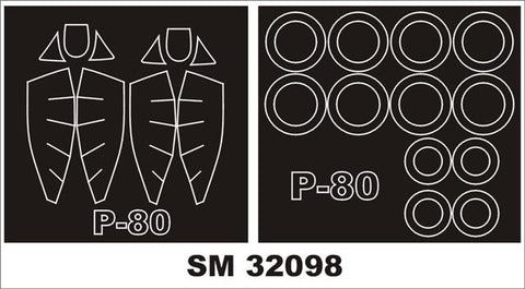モンテックス SM32098 1/32 P-80 シューティングスター(チェックモデル用) ミニマスク