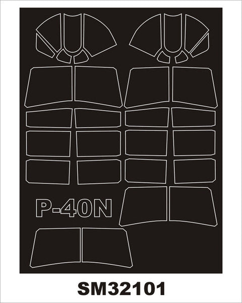 モンテックス SM32101 1/32 P-40N (ハセガワ用) ミニマスク