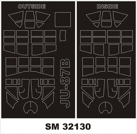 モンテックス SM32130 1/32 Ju 87B-2(トランぺッター用) ミニマスク