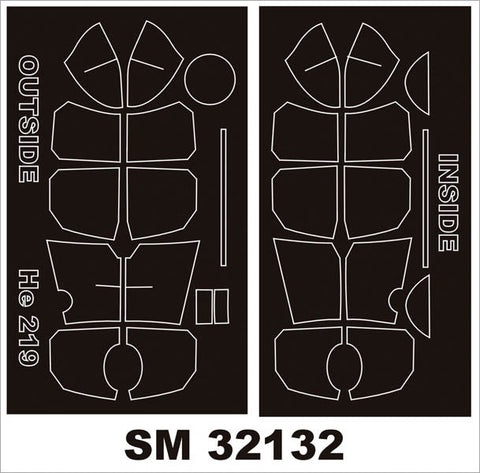 モンテックス SM32132 1/32 ハインケル He 219A-2/5/7 ウーフー (レベル用) ミニマスク