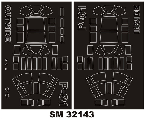 モンテックス SM32143 1/32 P-61 ブラックウィドー (ホビーボス用) ミニマスク