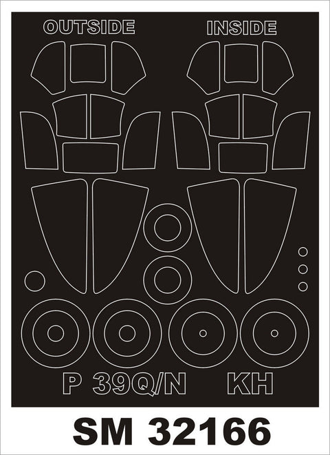 モンテックス SM32166 1/32 P-39Q/N エアコブラ(キティホーク用) ミニマスク