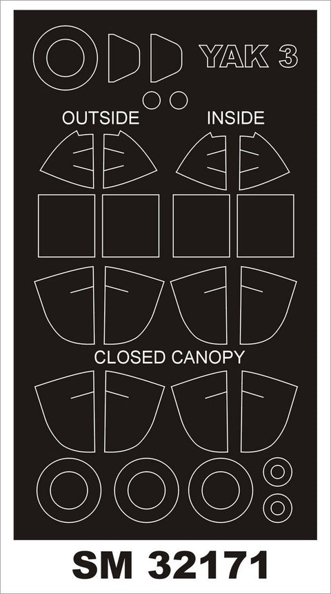 モンテックス SM32171 1/32 Yak-3(スペシャルホビー用) ミニマスク