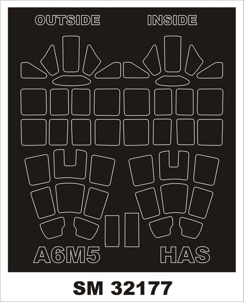 モンテックス SM32177 1/32 A6M5 零式艦上戦闘機(ハセガワ用) ミニマスク