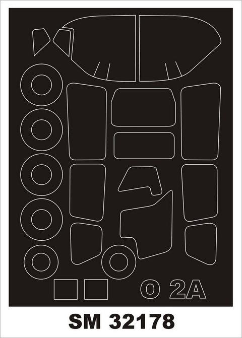 モンテックス SM32178 1/32 O-2A スカイマスター(ローデン用) ミニマスク