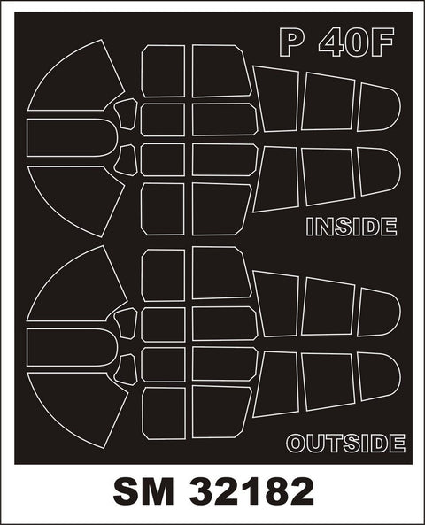 モンテックス SM32182 1/32 P-40F(トランぺッター用) ミニマスク