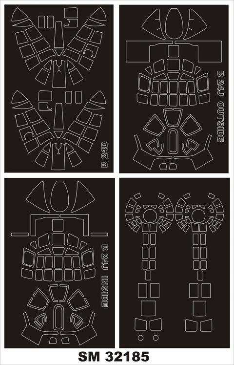 モンテックス SM32185 1/32 B-24D (ホビーボス用) ミニマスク
