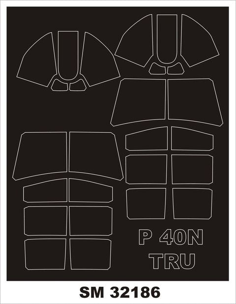 モンテックス SM32186 1/32 P-40N (トランぺッター用) ミニマスク