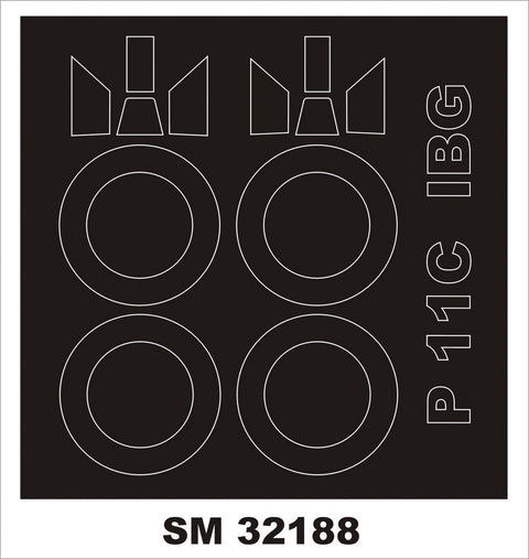 モンテックス SM32188 1/32 PZL P-11c(IBG用) ミニマスク