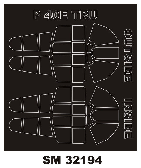 モンテックス SM32194 1/32 P-40E(トランぺッター用) ミニマスク