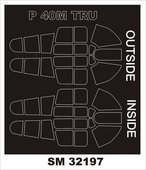 モンテックス SM32197 1/32 P-40M (トランぺッター用) ミニマスク