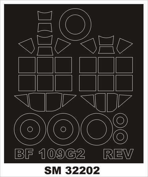 モンテックス SM32202 1/32 BF 109G-2(レベル用) ミニマスク