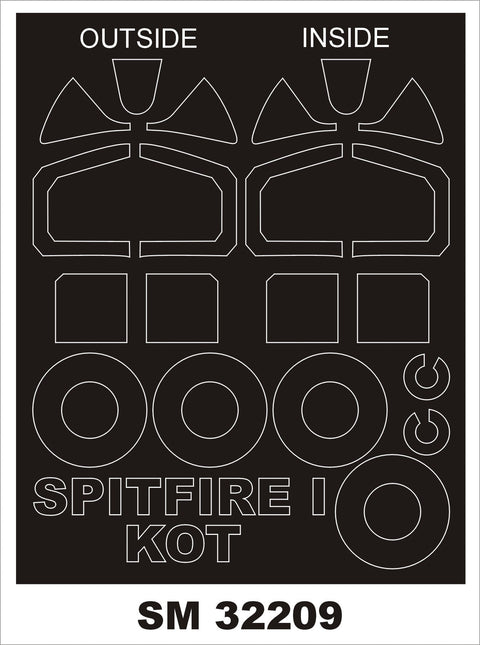 モンテックス SM32209 1/32 スピットファイア I(コータリモデルス用) ミニマスク