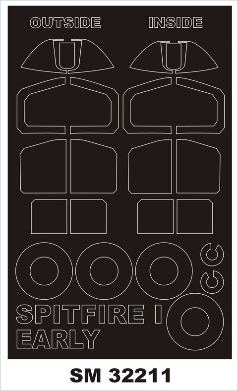 モンテックス SM32211 1/32 スピットファイア I 初期型(コータリモデルス用) ミニマスク