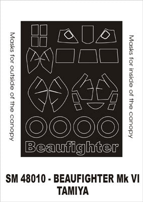 モンテックス SM48010 1/48 ボーファイター Mk VI(タミヤ ブリストル・ボーファイター Mk.VI用) ミニマスク