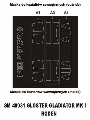 モンテックス SM48031 1/48 グロスター グラディエーター Mk I(ローデン用) ミニマスク