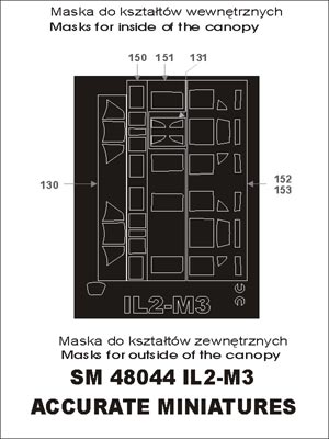 モンテックス SM48044 1/48 I- - 2 M3(アキュレイトミニチュア用) ミニマスク