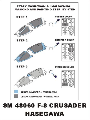 モンテックス SM48060 1/48 F-8 クルセイダー(ハセガワ用) ミニマスク