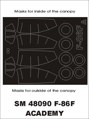 モンテックス SM48090 1/48 F-86 FJu-188E-1(アカデミー用) ミニマスク