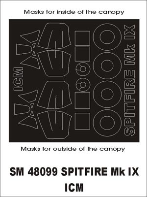 モンテックス SM48099 1/48 スピットファイア MkIX(ICM用) ミニマスク
