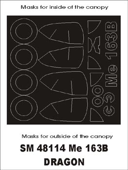 モンテックス SM48114 1/48 Me-163 コメット(ドラゴン/レベル用) ミニマスク