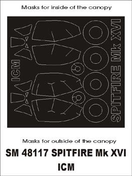 モンテックス SM48117 1/48 スピットファイア MkXVI(ICM用) ミニマスク