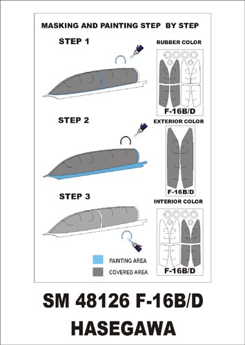 モンテックス SM48126 1/48 F-16B/D(ハセガワ用) ミニマスク