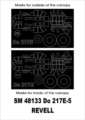 モンテックス SM48133 1/48 Do-217E-5(レベル用) ミニマスク