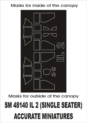モンテックス SM48140 1/48 I--2 (single seter)(アキュレイトミニチュア用) ミニマスク