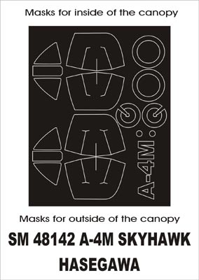 モンテックス SM48142 1/48 A-4M スカイホーク(ハセガワ用) ミニマスク