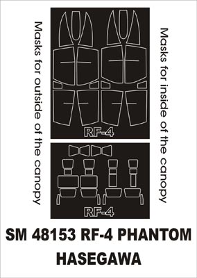 モンテックス SM48153 1/48 RF-4 ファントム(ハセガワ用) ミニマスク
